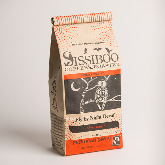 SISSIBOO: Fly By Night Decaf Medium/Dark Roast